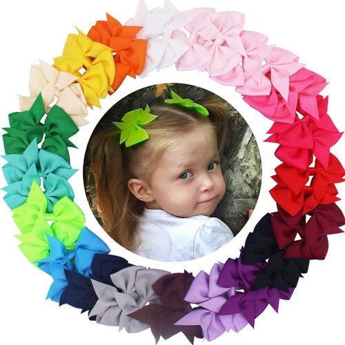 Pcs hair bows for girls - 40,